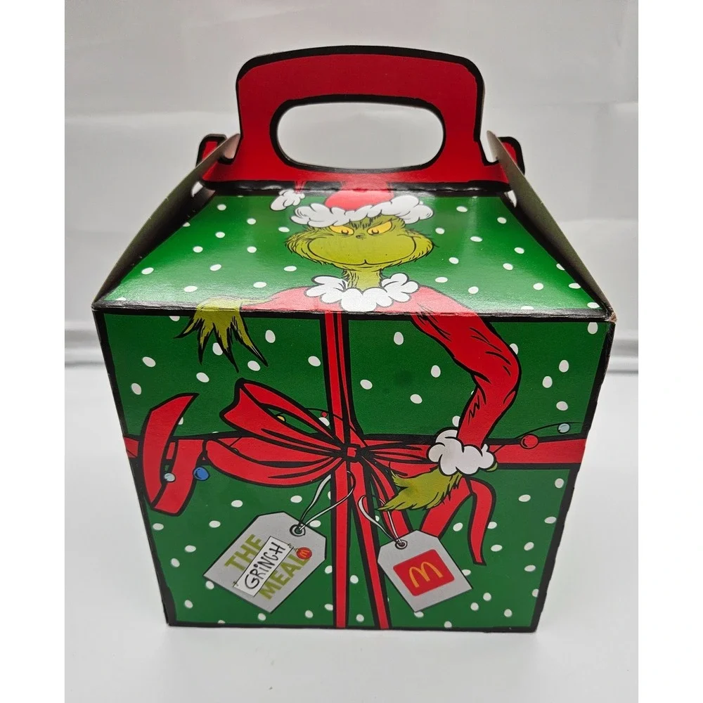 McDonalds Grinch Meal‎ Box Christmas Holiday Limited Edition Collectible